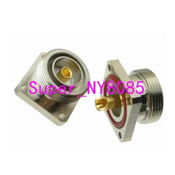 

1pce connector 7/16 DIN female flange solder cup deck mount straight
