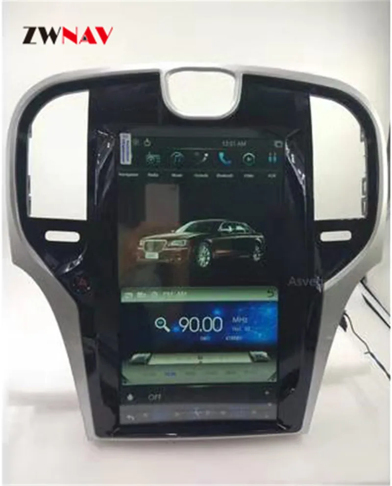 Clearance Android Car GPS Navigation For Chrysler 300C 2013-2019 head unit multimedia radio tape recorder no Car DVD player 4K Tesla style 1