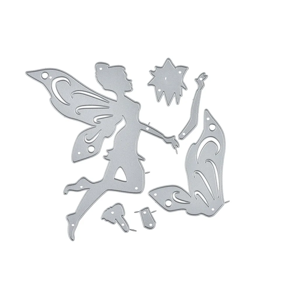 Naifumodo Fairy Dies Angel Metal Cutting Dies New for Card Making Scrapbooking Embossing Cuts Stencil Decor Craft Dies