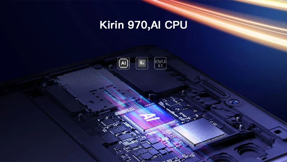 Honor Note 10 6 ГБ ОЗУ 64 Гб ПЗУ Kirin 970 восьмиядерный смартфон Dual SIM 6,95 ''Android 8,1 задняя 24,0+ 16,0 Мп палец ID