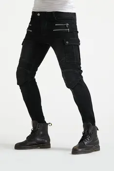 

motorcycle jeans riding Love Moto pants leisure trousers Not Komine off-road motocross riding pants zipper design with 4 Pads