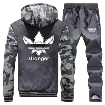 

Men handsome Sweatshirt +Sweatpants 2Pieces Sets New style Fashion Autumn Spring Sports Suit male fleece Clothes Tracksuits Set