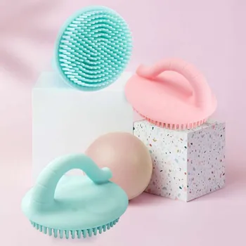 

Pet bath brush dog cat beauty massage brush Pet elephant nose handle bath brush puppy silicone shower shampoo brush