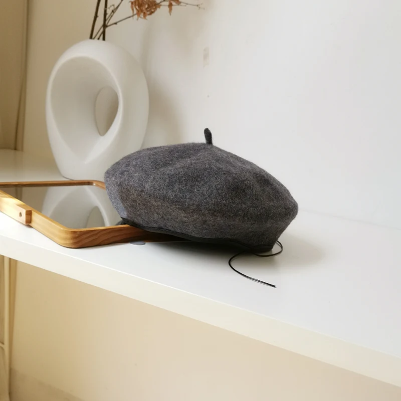 StyleF H3536 женский берет, Ретро стиль, простая Осенняя зимняя теплая британская винтажная шапка для художника, Женская Высококачественная Модная студенческая Повседневная шапка - Цвет: StyleF