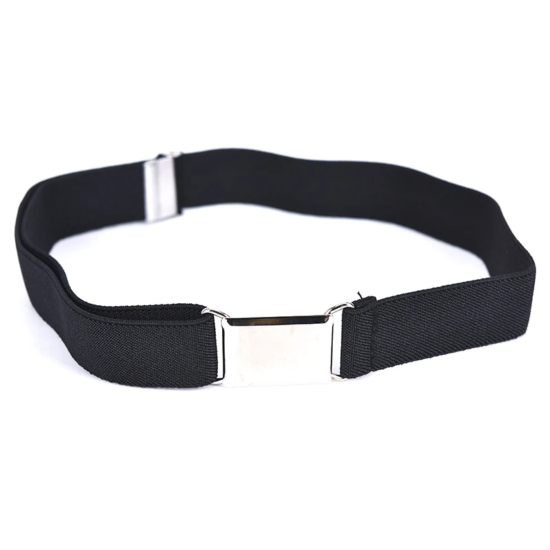 Children Kids Solid Color Unisex Canvas Belts Boys Girls Elastic Belt Adjustable