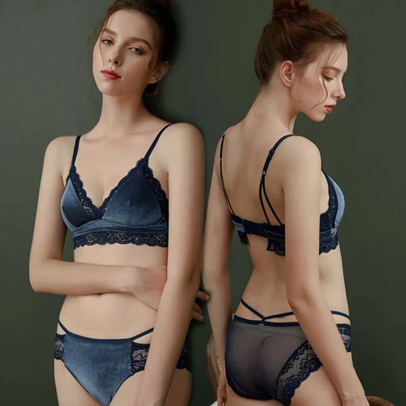 Женский кружевной бюстгальтер без косточек Wasteheart голубой розовый и красный