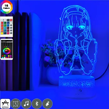 

DARLING In The FRANXX 02 Three-dimensional Led Night Light for Child Birthday Gifts Event Prize Souvenir Lamp Bluetooth Speaker