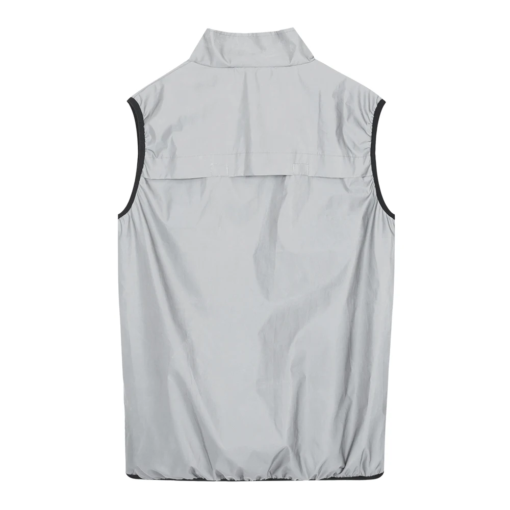 WOSAWE Men Cycling Full Reflective Vest Windbreaker Waterproof Jacket Spring Autumn Windproof Bike Bicycle  Vest Night Glowing