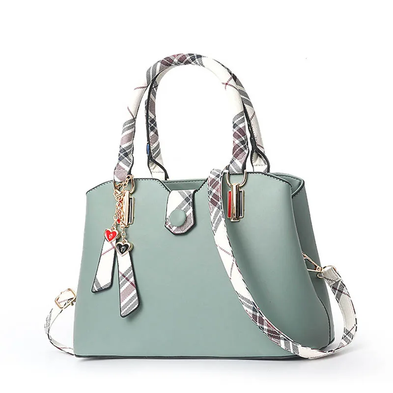 SMOOZA, женские сумки, элегантная сумка на плечо, трендовая женская сумка через плечо, подвеска с кисточкой, роскошная дизайнерская женская сумка с верхней ручкой - Цвет: Зеленый