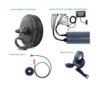 

Free Shipping 1500W Electric Bicycle Conversion kits with LCD speed meter
