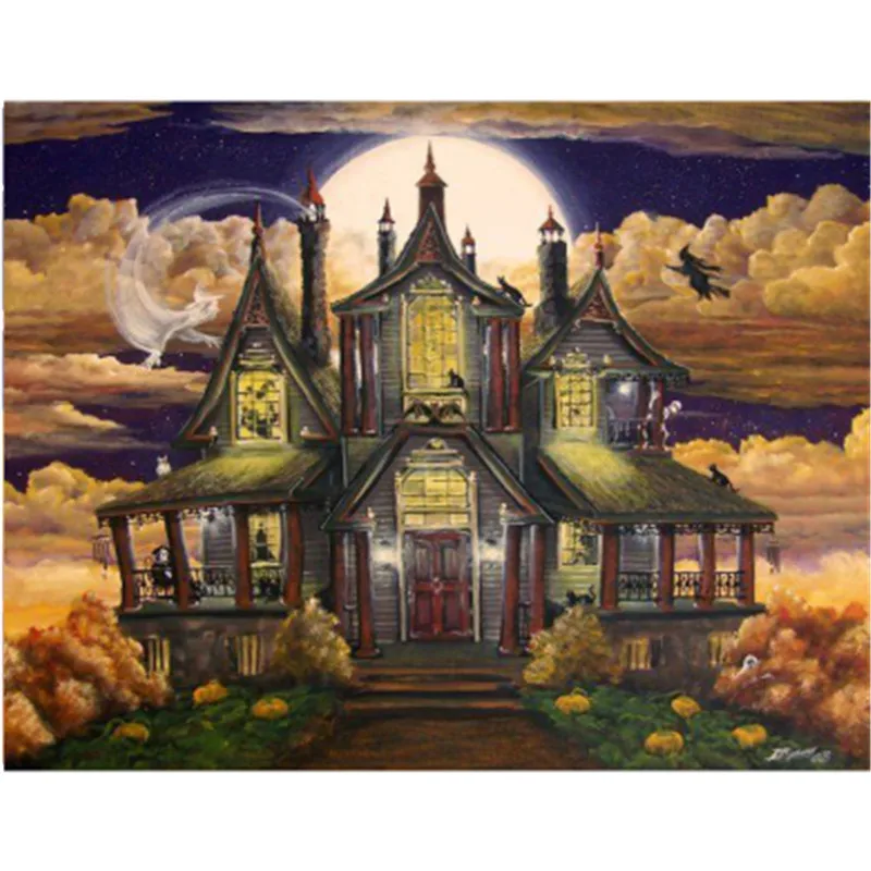 

Full 5D Diy Diamond Painting Cartoon Magic House Mosaic Diamond Rhinestone Embroidery Cross Stitch Home Decor Handicrafts Gift