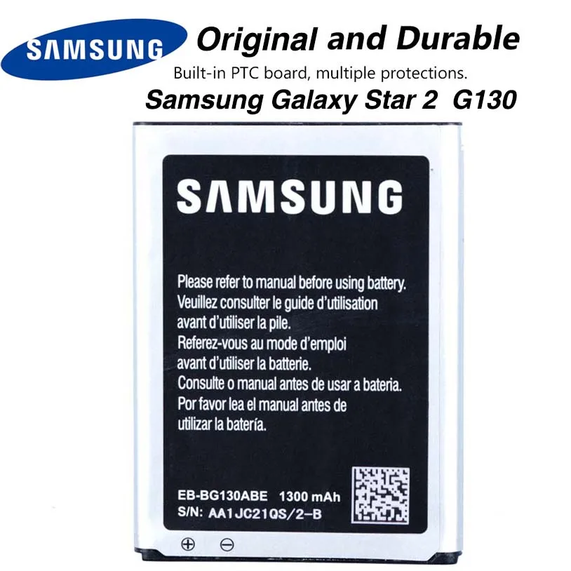 

Original Samsung EB-BG130ABE Battery For Samsung Galaxy Star 2 Star Pro Star2 G130 with NFC Function 1300mAh