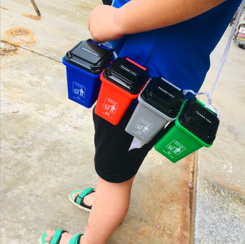 

Kindergarten Early Childhood DIY Teaching Aids Children Creative Garbage Compartmental Toy Compartmental Garbage Can Toy Tableto