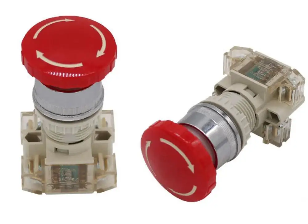 22 мм кнопочный переключатель 2SSR/4 T2SSR/2 поворотный T2BKR-11ZS T2BKR-11ZS Грибная головка Аварийная остановка