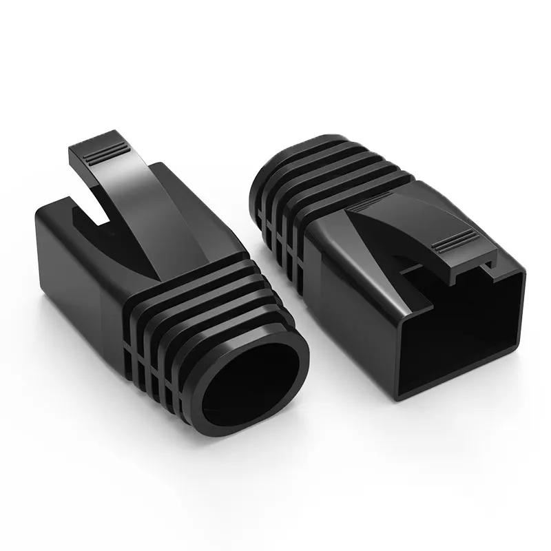Relief Boots, Plug Covers para CAT8, CAT7, CAT6A, OD: 7.0mm-8.5mm, 50Pcs