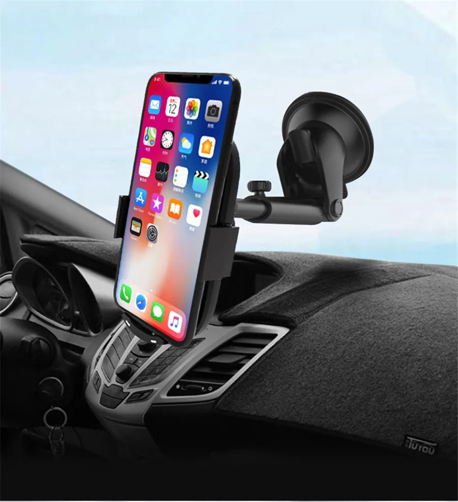 

Angel Eye Bracket F400 Auto-sensing Touch Car Mobile Phone Wireless Charger QI Fast Charge FOR: IPHONE Samsung Huawei XIAOMI