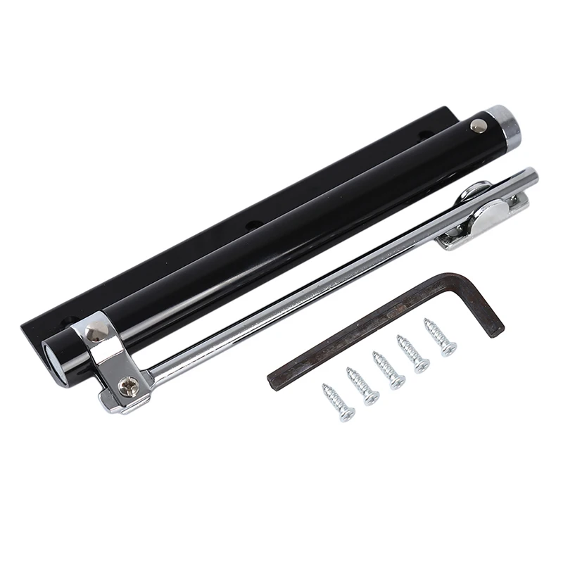 

High Quality Furniture Door Closer Household Automatic Door Closer Stay Hold Pneumatic Hardware Matte Black Buffer Door Closers