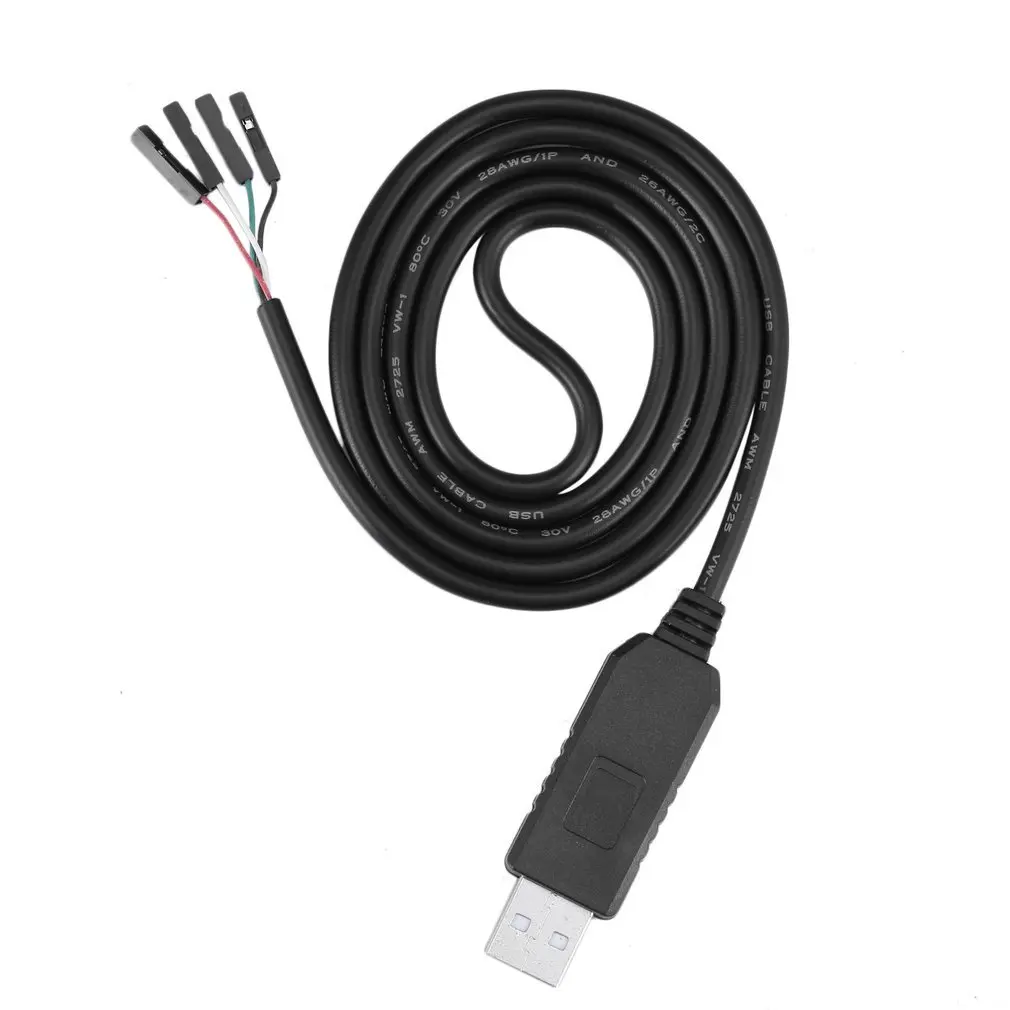Высокое качество 1 шт. 1 м USB к RS232 ttl последовательный кабель адаптер модуль микропроцессорный набор FTDI FT232 USB продвижение компьютера Горячий