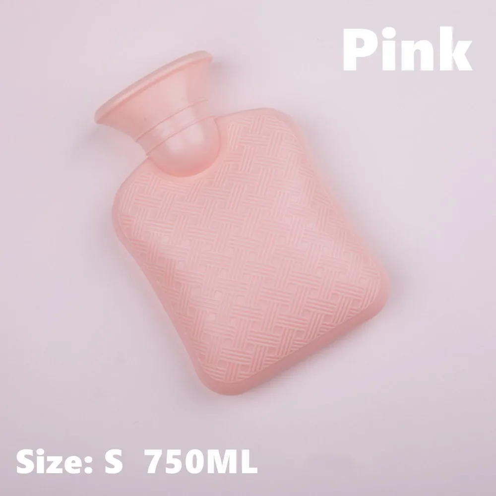 Высококачественная классическая бутылка для горячей воды без бисфенола прочная сумка для горячей воды отлично подходит для облегчения боли горячий компресс и теротерапия - Цвет: S-Pink