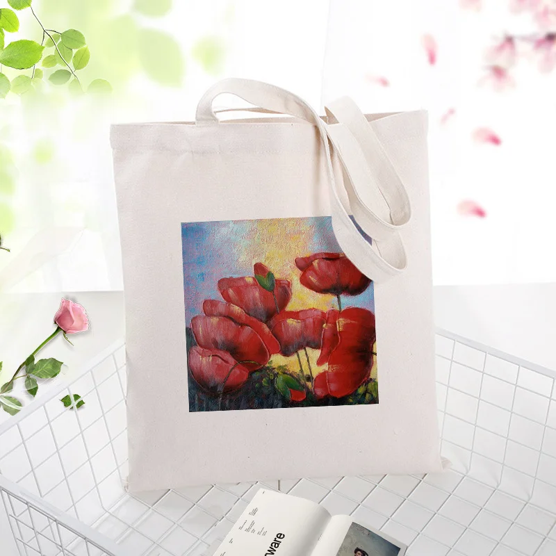 Красная серия холщовая вместительная сумка для покупок сумка на заказ Печать текстовый логотип DIY ежедневное использование эко Экологическая сумка многоразовая утилизация