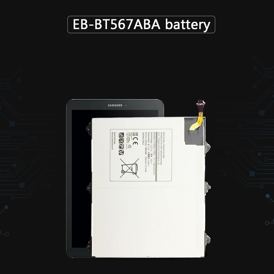 7300 мАч планшет Батарея для Samsung Galaxy Tab E 9,6 SM T567 T567V EB-BT567ABA