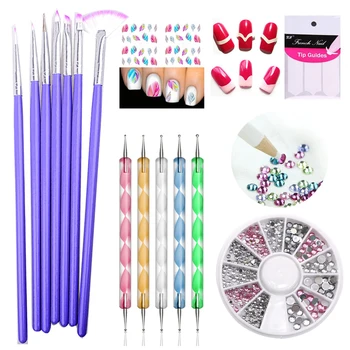 

Nail Dotting Pen DIY Nail Brushes Polishing Painting Pen Manicure Accessories Beads Rhinestone Picker Dotting Pen Nail Art Tools
