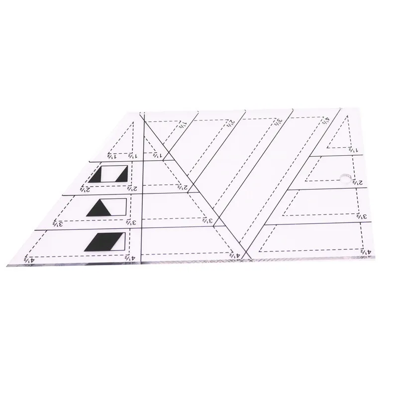 Лоскутная Линейка 1 шт. акриловый материал многофункциональная стеганая линейка в форме трапеции хорошего качества швейный инструмент