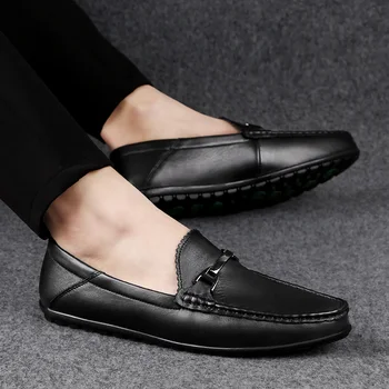 

loafers fashion suede cow leather loafers outdoor men moccasin casual men oxfords shoes male fashion round toe man shoes