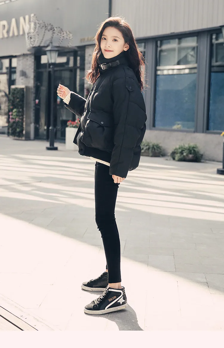Abrigos Mujer Invierno женские пальто, зимнее корейское Женское пальто размера плюс, Женская куртка, пуховик черного цвета