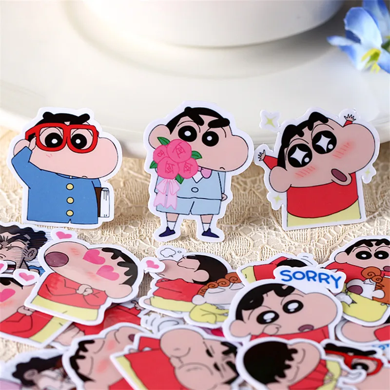 40 PCS Anime naughty little boy mini Paper Stickers Crafts And Scrapbooking stickers book Decorative sticker DIY Stationery | Дом и сад
