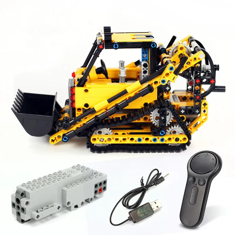 

13014 13015 13016 13017 The Remote Control Load Car Engineering Team Building Blocks Christmas Bricks Toys