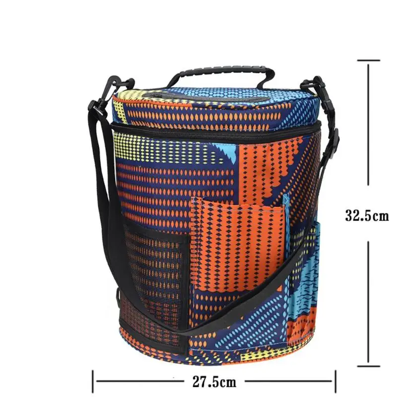 Переносная сумка для хранения вязания, ручная сумка для вязания пряжи, крючки для вязания, спицы, швейные принадлежности, Домашний Органайзер - Цвет: 5