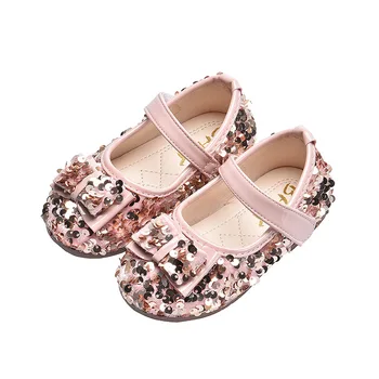 

Spring 2020 Princess Sequins Little Girl Dress Kids Leather Shoes For Toddlers Children'S Wedding Party Shoes 1 2 3 4 5 6 Years