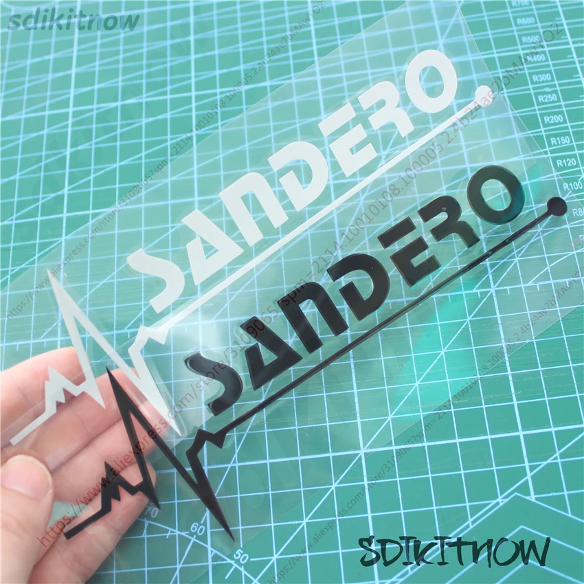 2024 Nuovo 1Pc Heart Car Decal Sticker Styling Windows Decorazione Della Porta Per Dacia Sandero Stepway Accessori