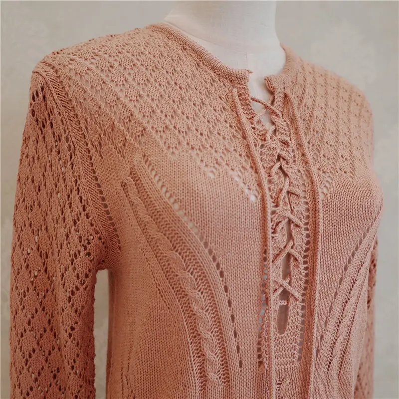 2021 Летняя женская пляжная одежда цвета хаки Пляжная накидка пикантное кружевное