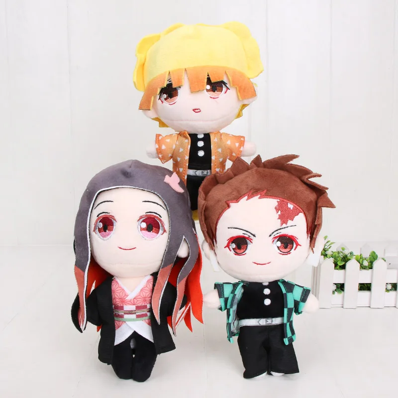 20 см фигурка демона-убийцы Kimetsu no Yaiba, плюшевая кукла Tanjirou Nezuko Zenitsu Inosuke Giyuu, игрушка в подарок