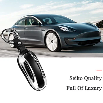 

Black Red Brown Suede Leather Car Key Protection Case Full Protective Key Fob For Tesla Model X key Housekeeper Sport Protector
