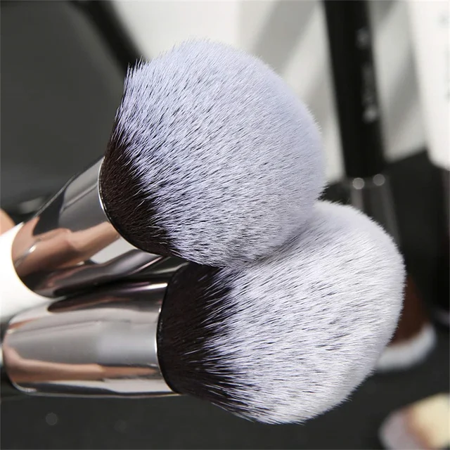 DUcare Makeup Brushes Black White Natural Goat Hair Brush Beauty Brush Set with Bag Eyeshadow Brushes  pincel maquiagem kit 4