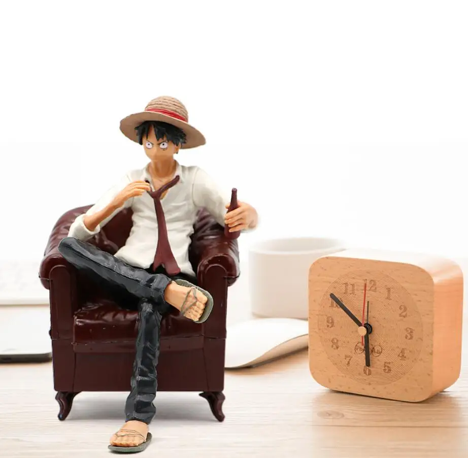 Cute Action Figure One Piece Monkey D Luffy Sabo Ace Luffy Gear One Piece Figurine With Sofa 13cm For Car Home Decoration Toys