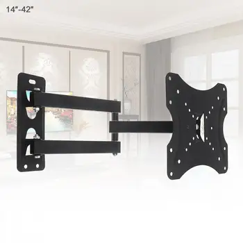 

35KG Adjustable TV Wall Mount Bracket Flat Panel TV Frame Support 15 Degrees Tilt with Level 14-42 Inch LCD LED MonitorFlat Pan