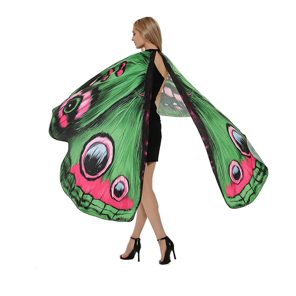 Halloween Cloak Costume Cosplay Costume Shawl Adult Wings Decoration Holiday Halloween Women Cloak Adjustable Hand Strap Cosplay Party Costume