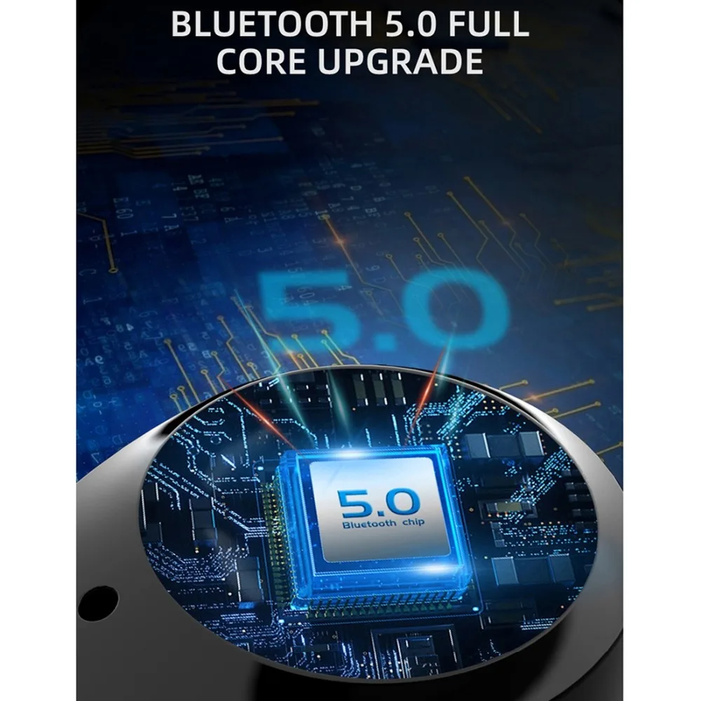 HAMTOD наушники-вкладыши TWS с IPX5 Водонепроницаемый Bluetooth 5,0 Невидимый Беспроводной Bluetooth наушники с зарядки чехол, Поддержка для звонков