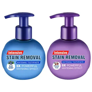 

Baking Soda Whitening Toothpaste Fruity Toothpaste Stain Removal Whitening Toothpaste Press-Type Design Quick Delivery New