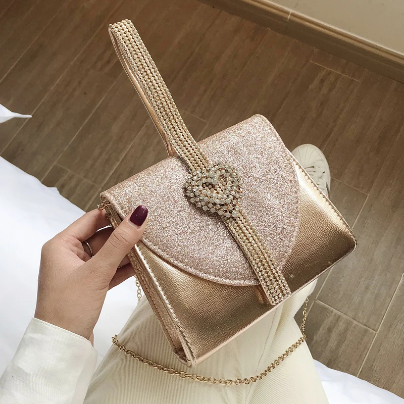 

Elegant Female Diamond Tote bag 2020 Fashion New High quality PU Leather Women's Designer Handbag Chain Shoulder Messenger Bag