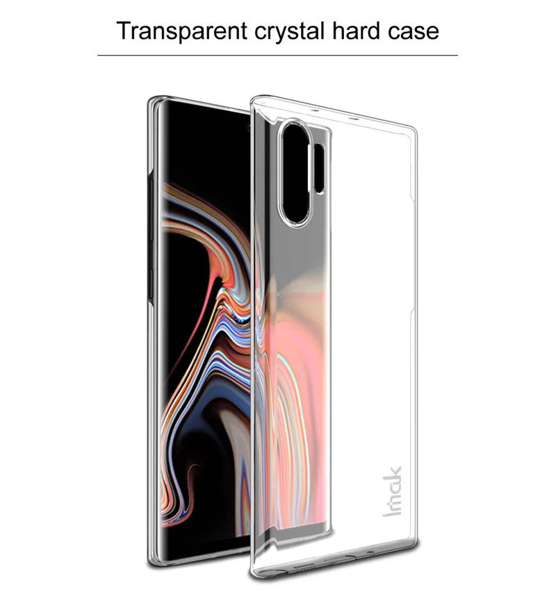10 шт./партия чехол IMAK Crystal для телефона samsung Galaxy Note 10+ чехол, прозрачный жесткий чехол для задней панели Note10 Coque