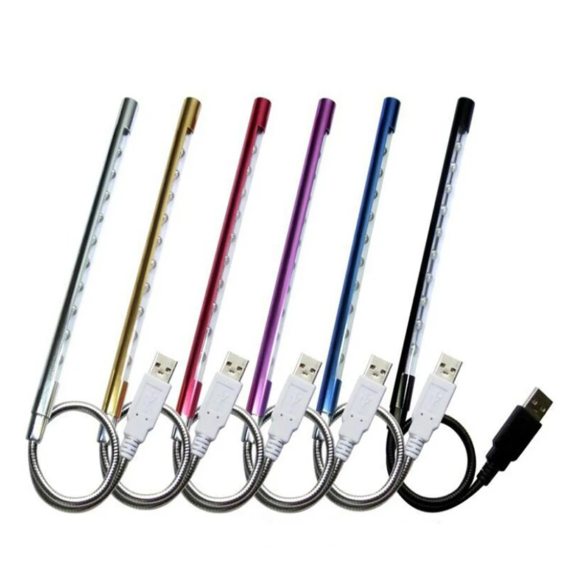

Ultra Bright Flexible USB 10LEDs Light Lamp Metal Material for Notebook Laptop PC Computer Multi-Colors USB Keyboard Light