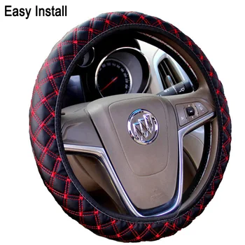 

Easy Install Car Steering Wheel Cover, Not Moves DIY Pu Leather Steering Wheel Hubs Black Free Shipping For BMW 325 E3 X36
