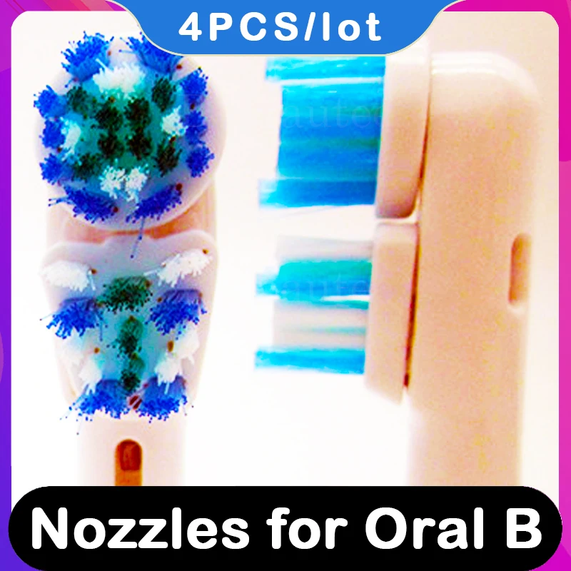 

Nozzles for Oral-B Replaceable Toothbruh Heads for Braun Oral B Bi OralB Electric Brown Vitality Pro 500 Attachments Replacement