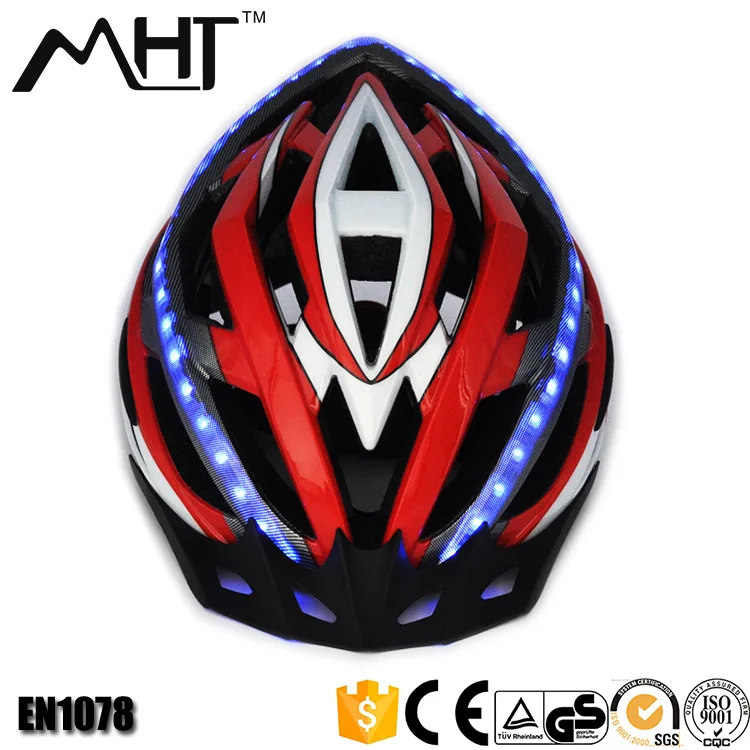 Manufacturers wholesale foreign trade with light bicycle helmet CE certification road bike helmet can be customized