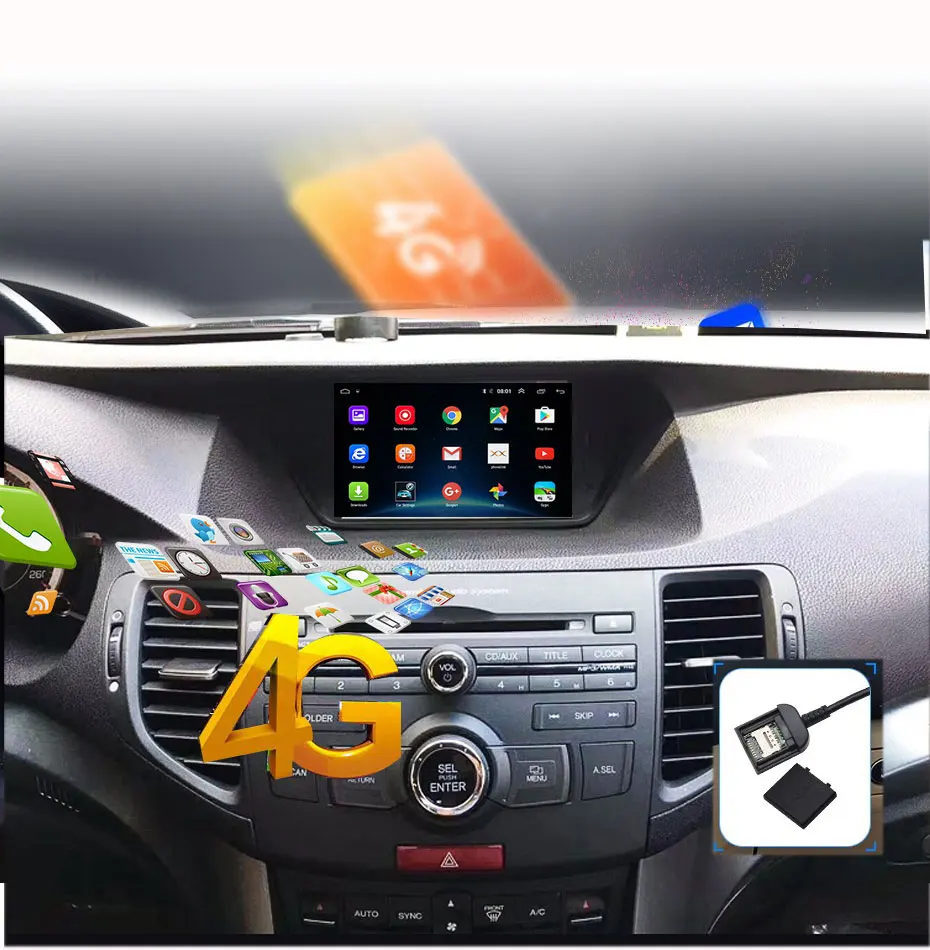 Android 8 1 автомобильный радиоприемник четырехъядерный для honda Accord corsstour Europe 2008 2013 GPS